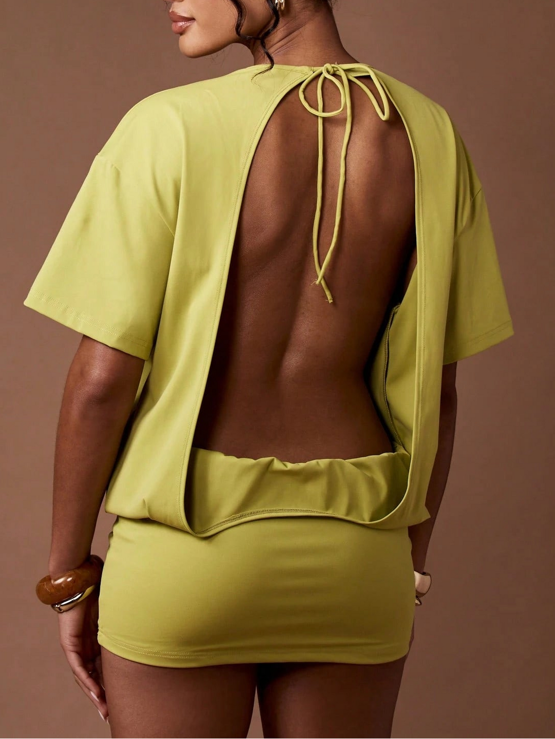 Rochie mini SHEIN, verde