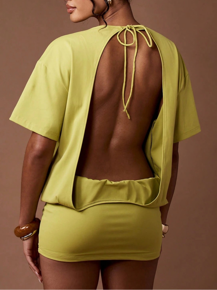 Rochie mini SHEIN, verde