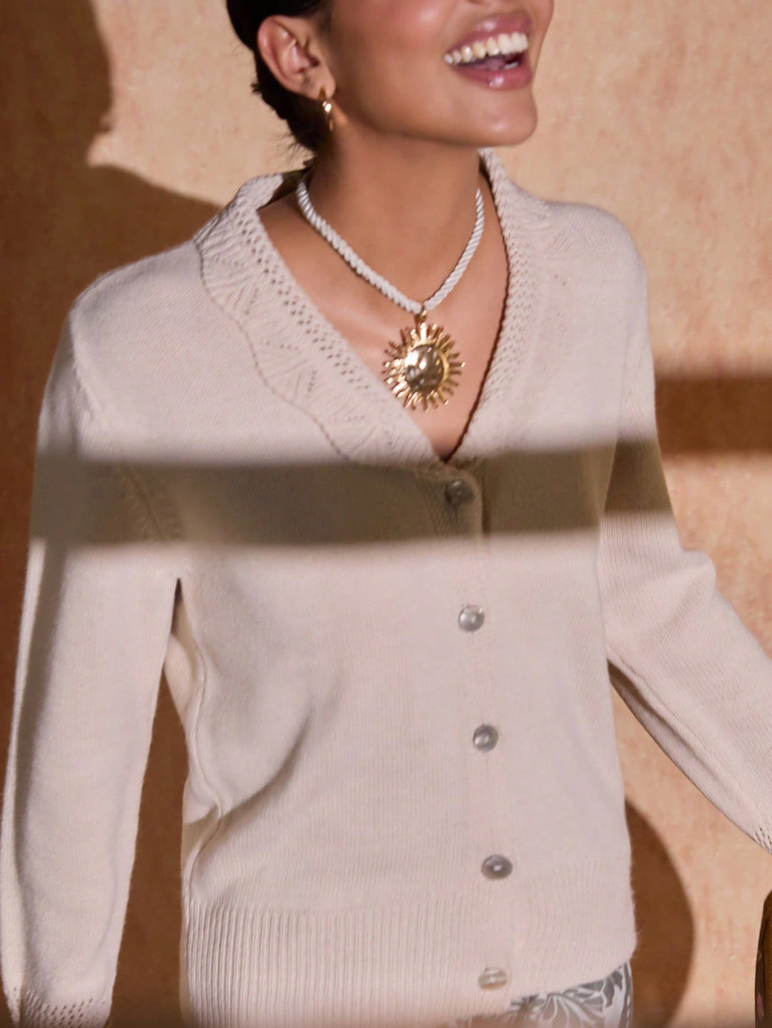 Cardigan SHEIN, bej