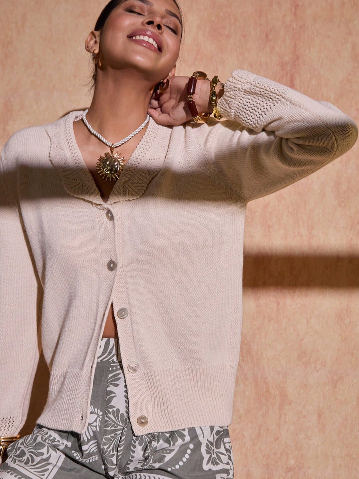 Cardigan SHEIN, bej