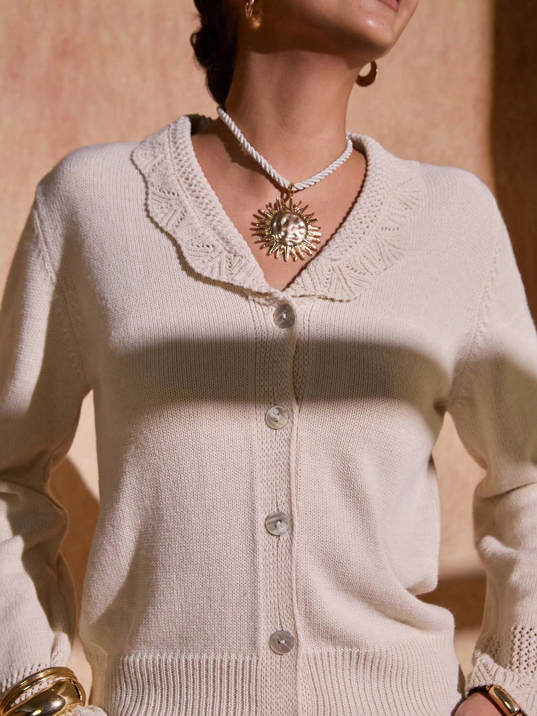Cardigan SHEIN, bej