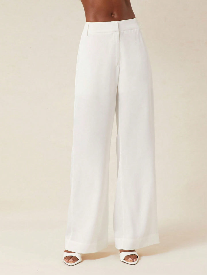 Pantaloni SHEIN, alb