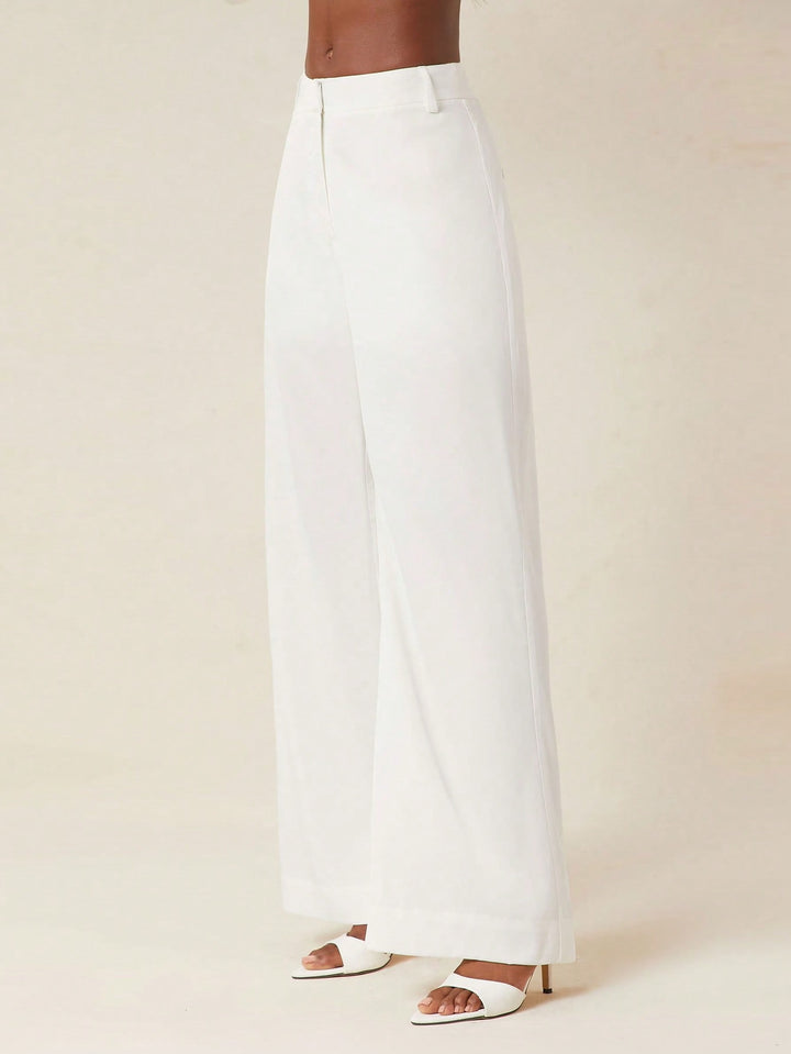 Pantaloni SHEIN, alb