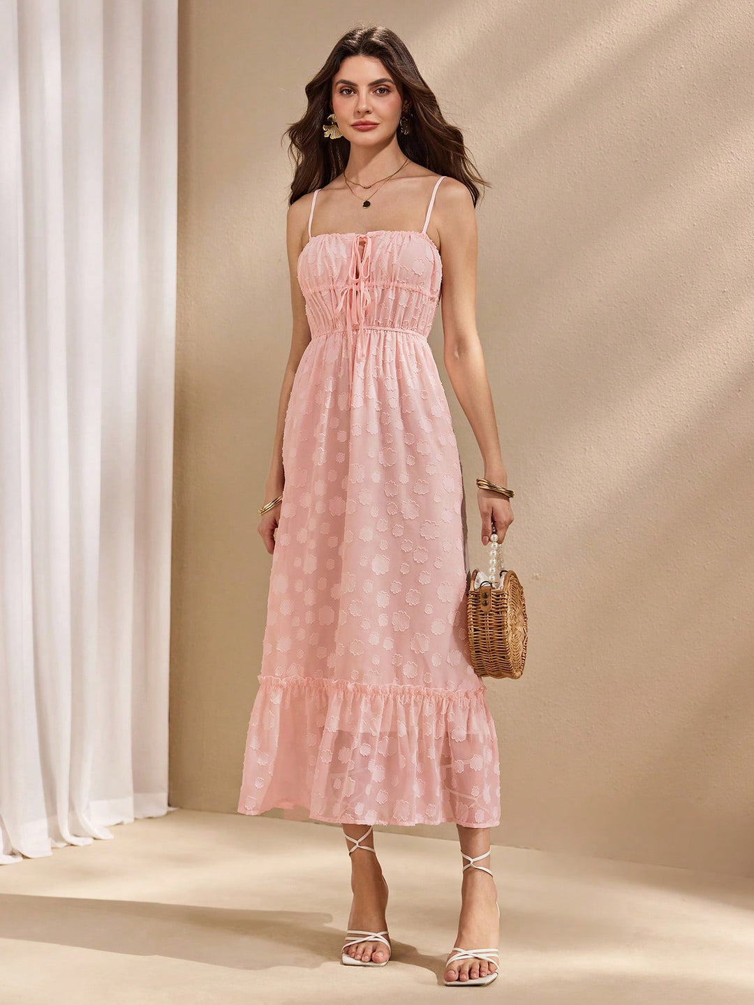 Rochie maxi SHEIN, alb