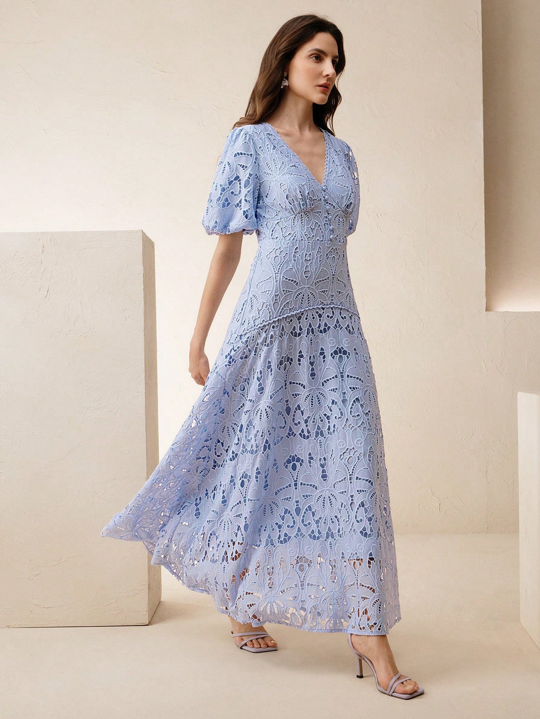 Rochie midi SHEIN, albastru