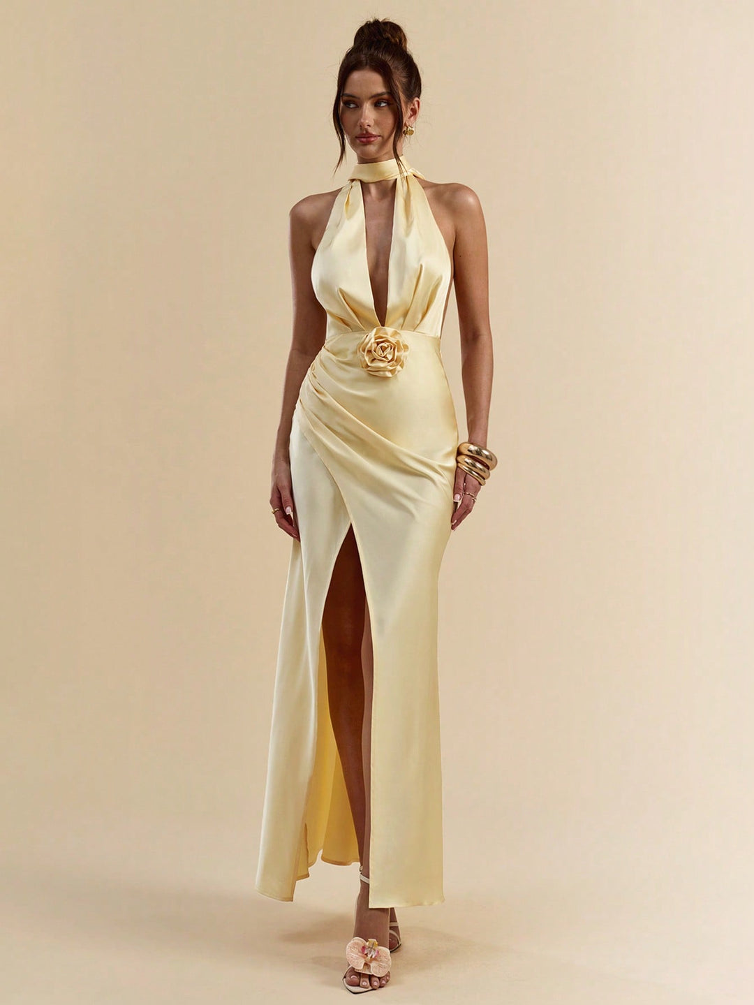 Rochie maxi SHEIN, galben