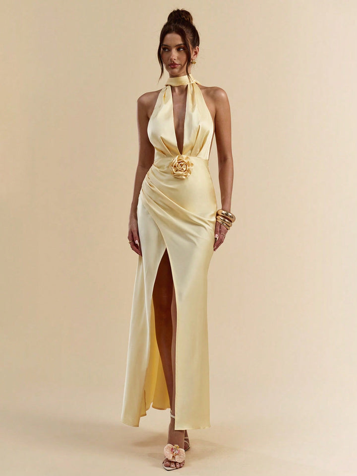 Rochie maxi SHEIN, galben