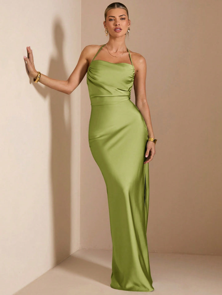 Rochie maxi SHEIN, kaki