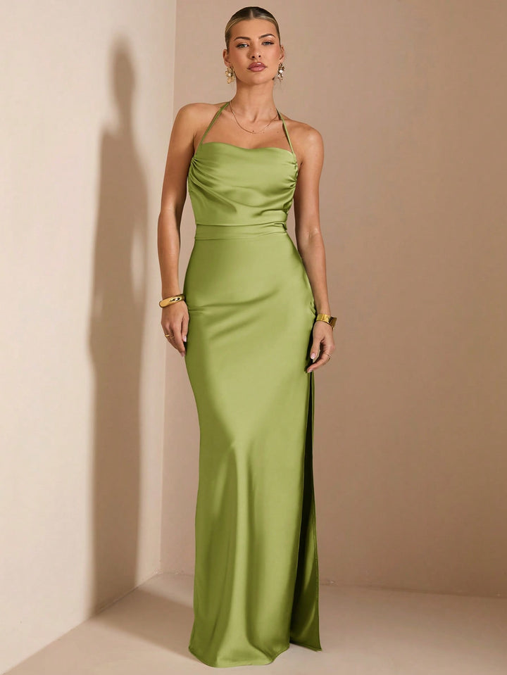 Rochie maxi SHEIN, kaki