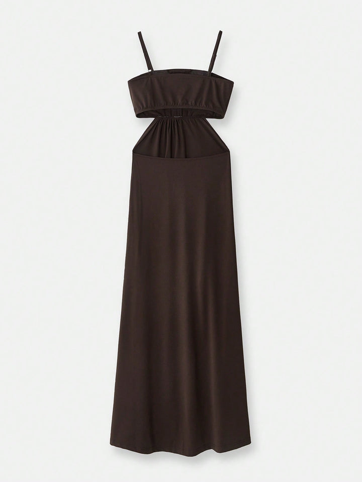 Rochie maxi SHEIN, maro