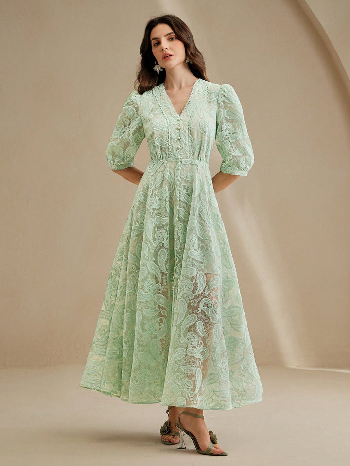 Rochie maxi SHEIN, verde