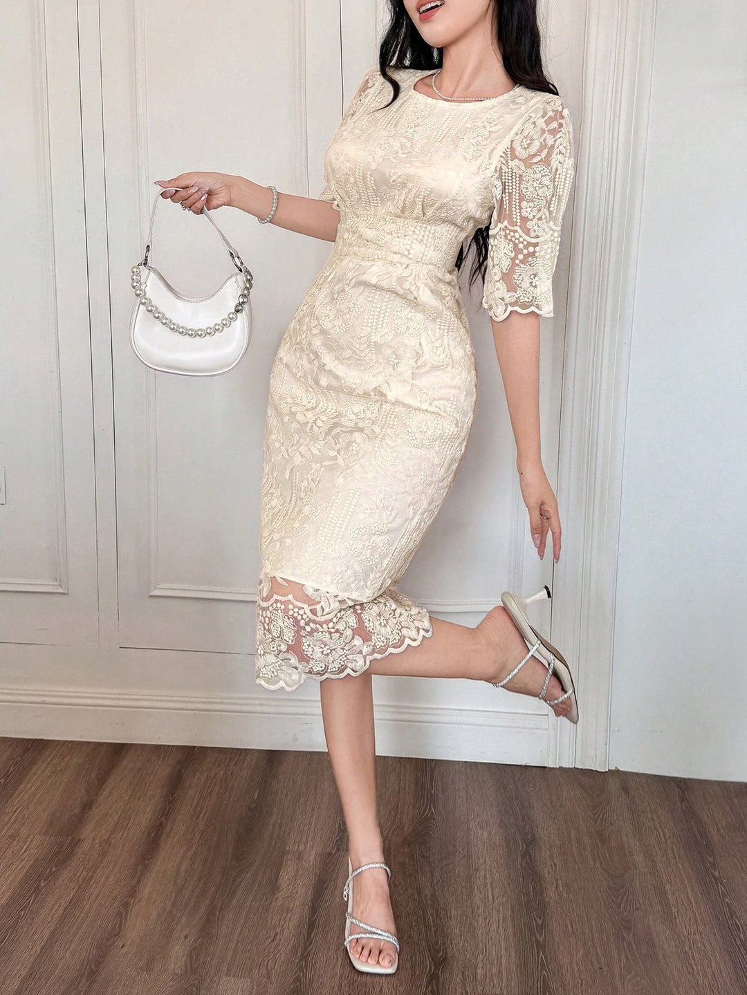 Rochie maxi SHEIN, portocaliu