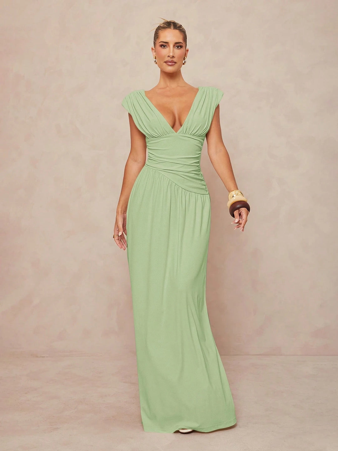 Rochie maxi SHEIN, verde