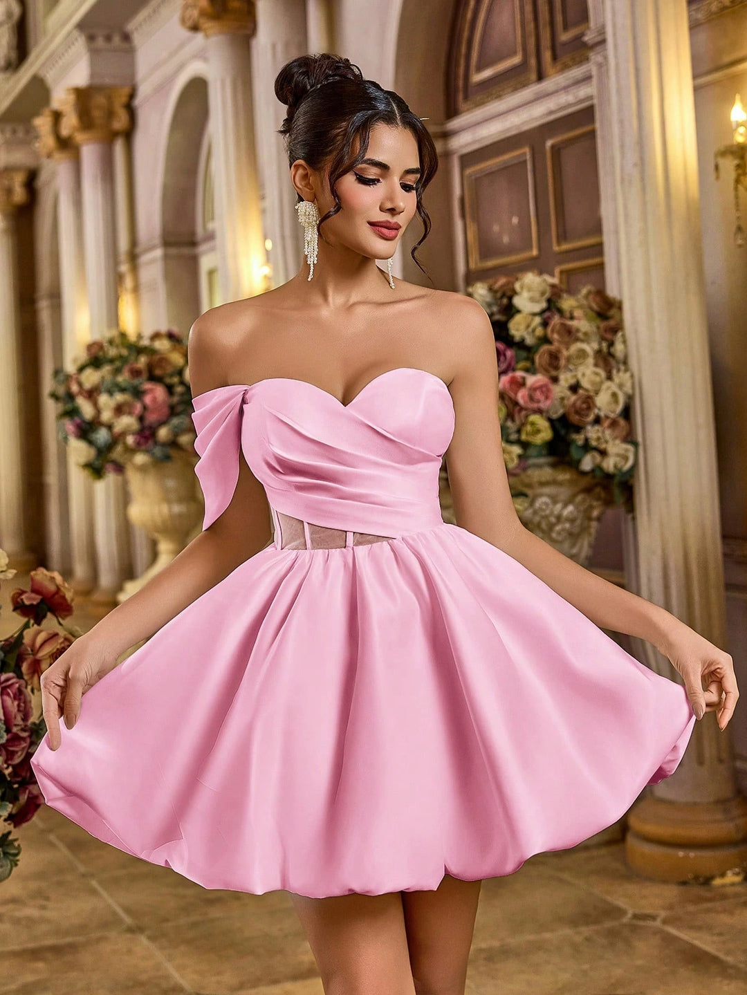 Rochie mini SHEIN, roz