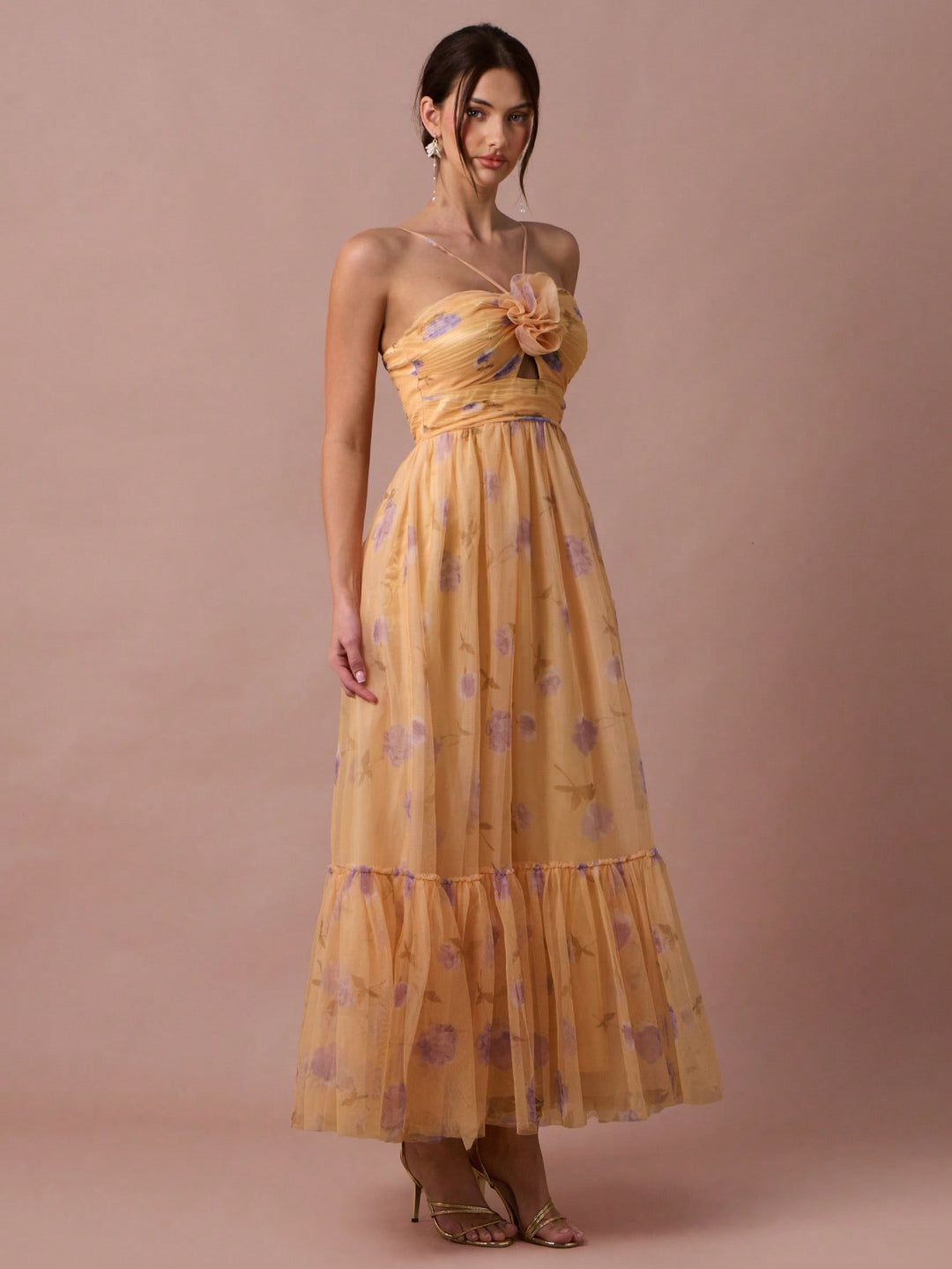 Rochie maxi SHEIN, galben