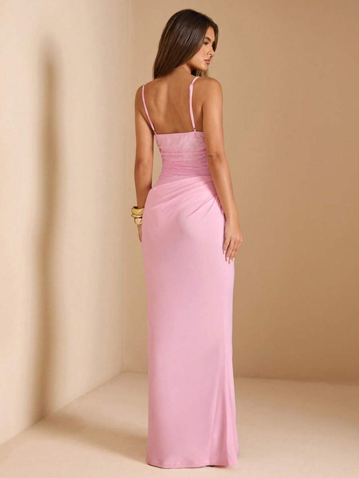 Rochie maxi SHEIN, roz