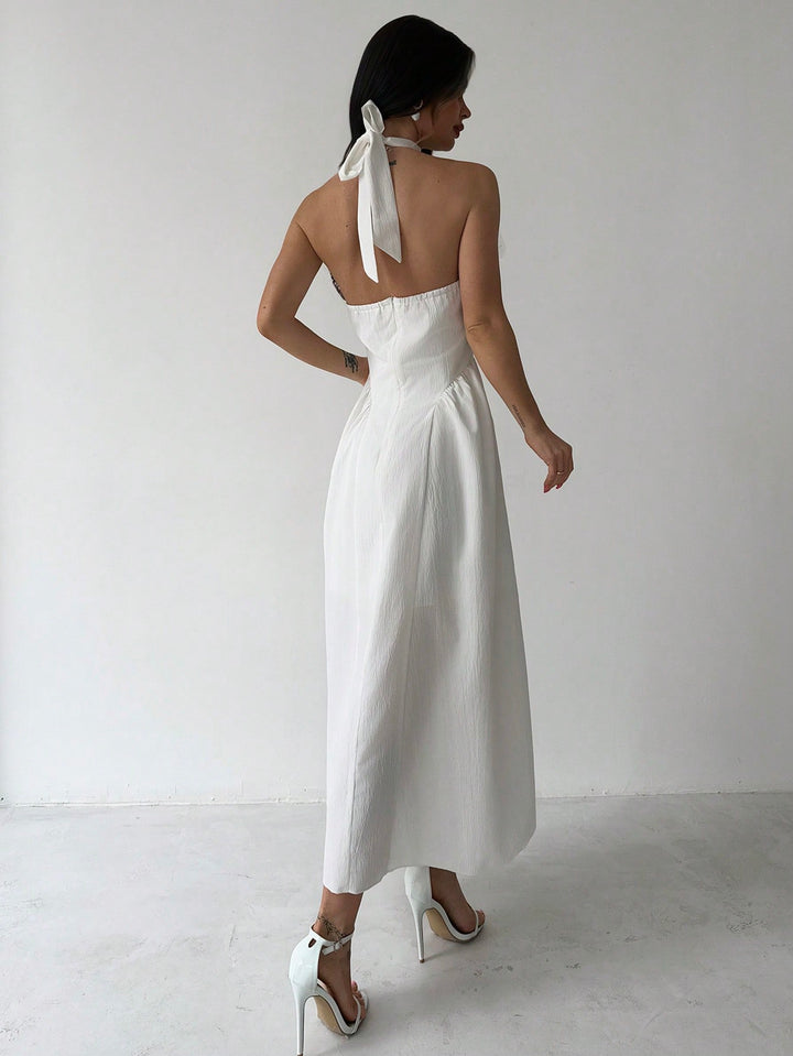 Rochie midi SHEIN, alb