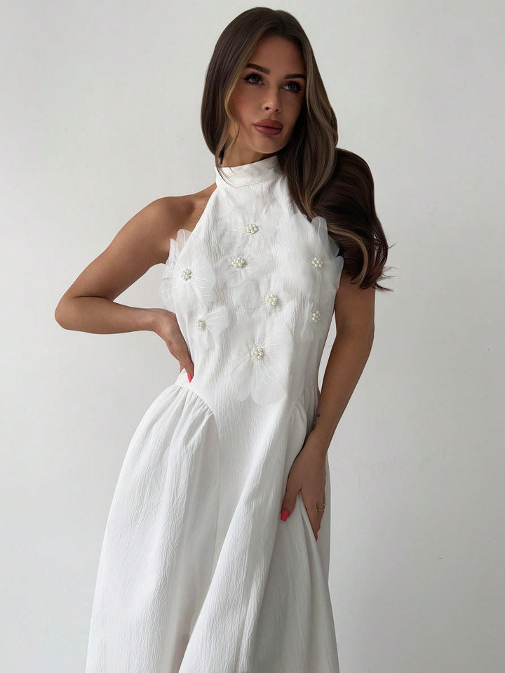 Rochie midi SHEIN, alb