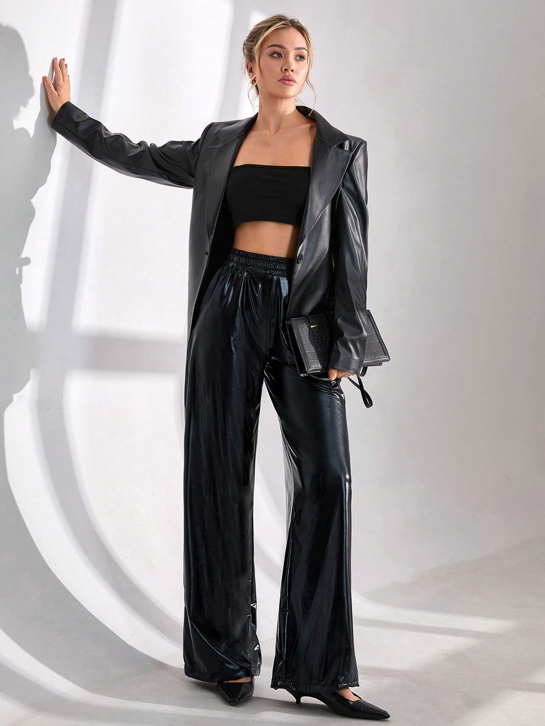 Pantaloni SHEIN, negru