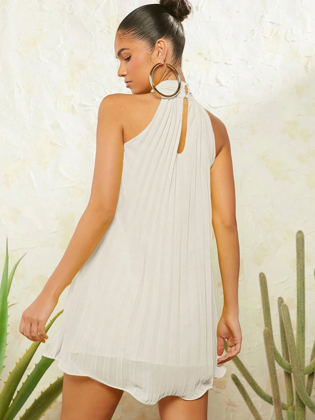Rochie mini SHEIN, crem