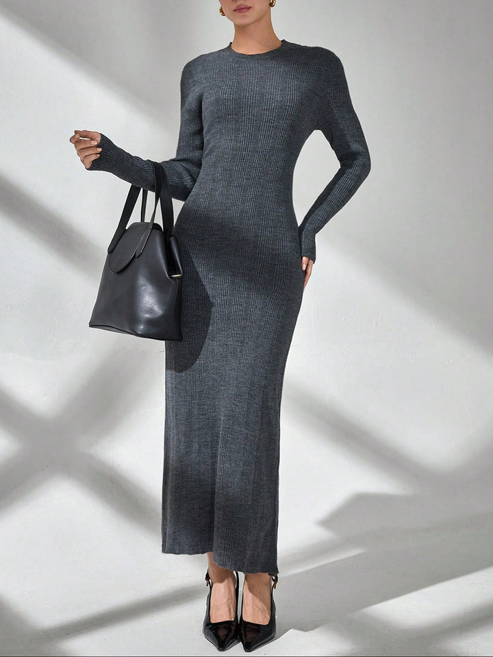 Rochie maxi SHEIN, gri
