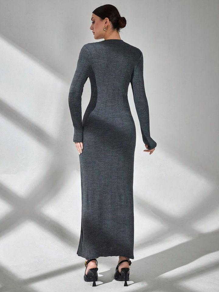 Rochie maxi SHEIN, gri