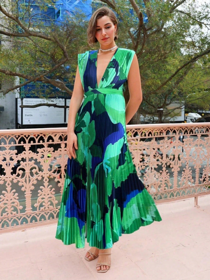Rochie maxi SHEIN, turcoaz