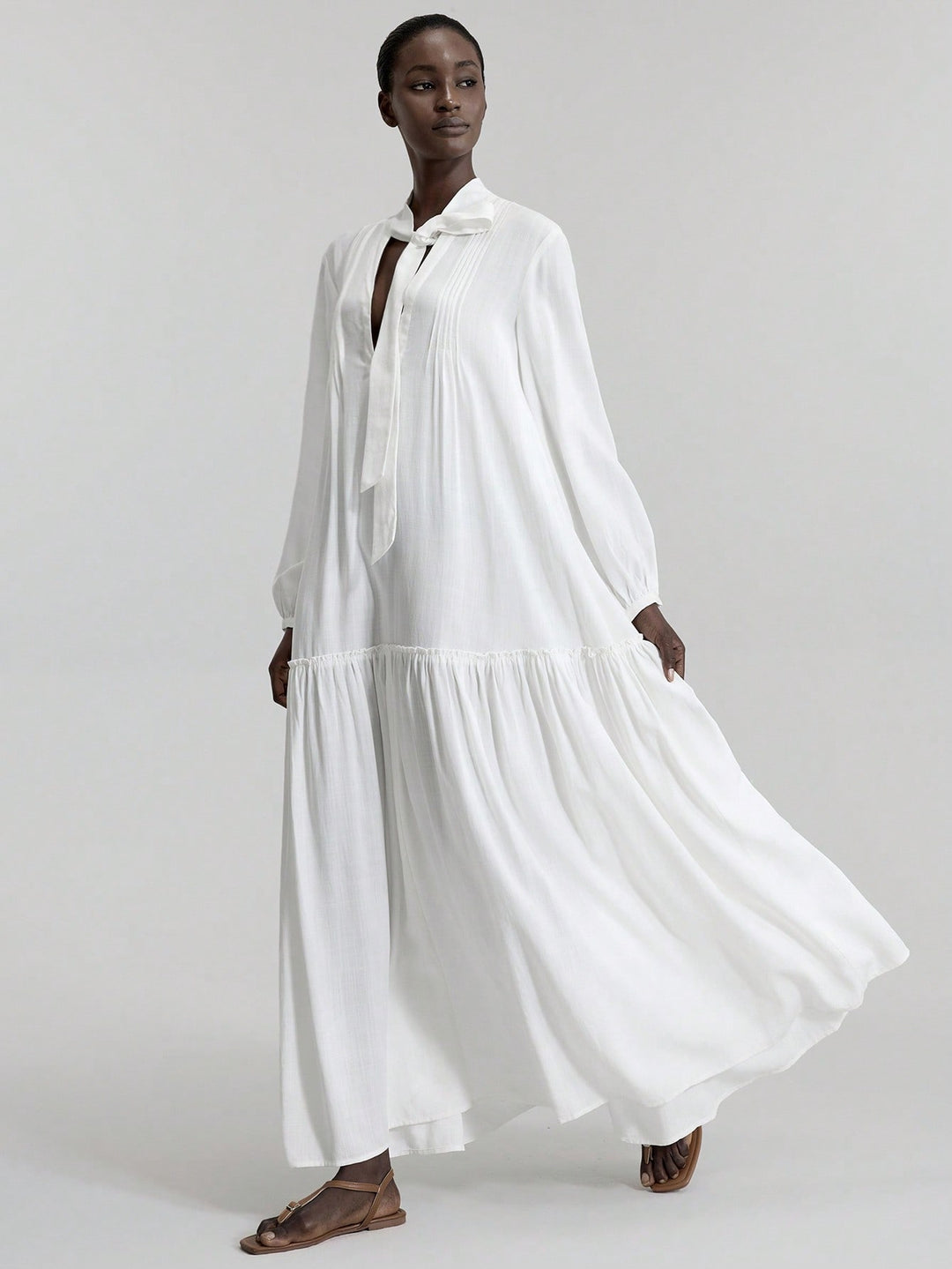 Rochie maxi SHEIN, alb
