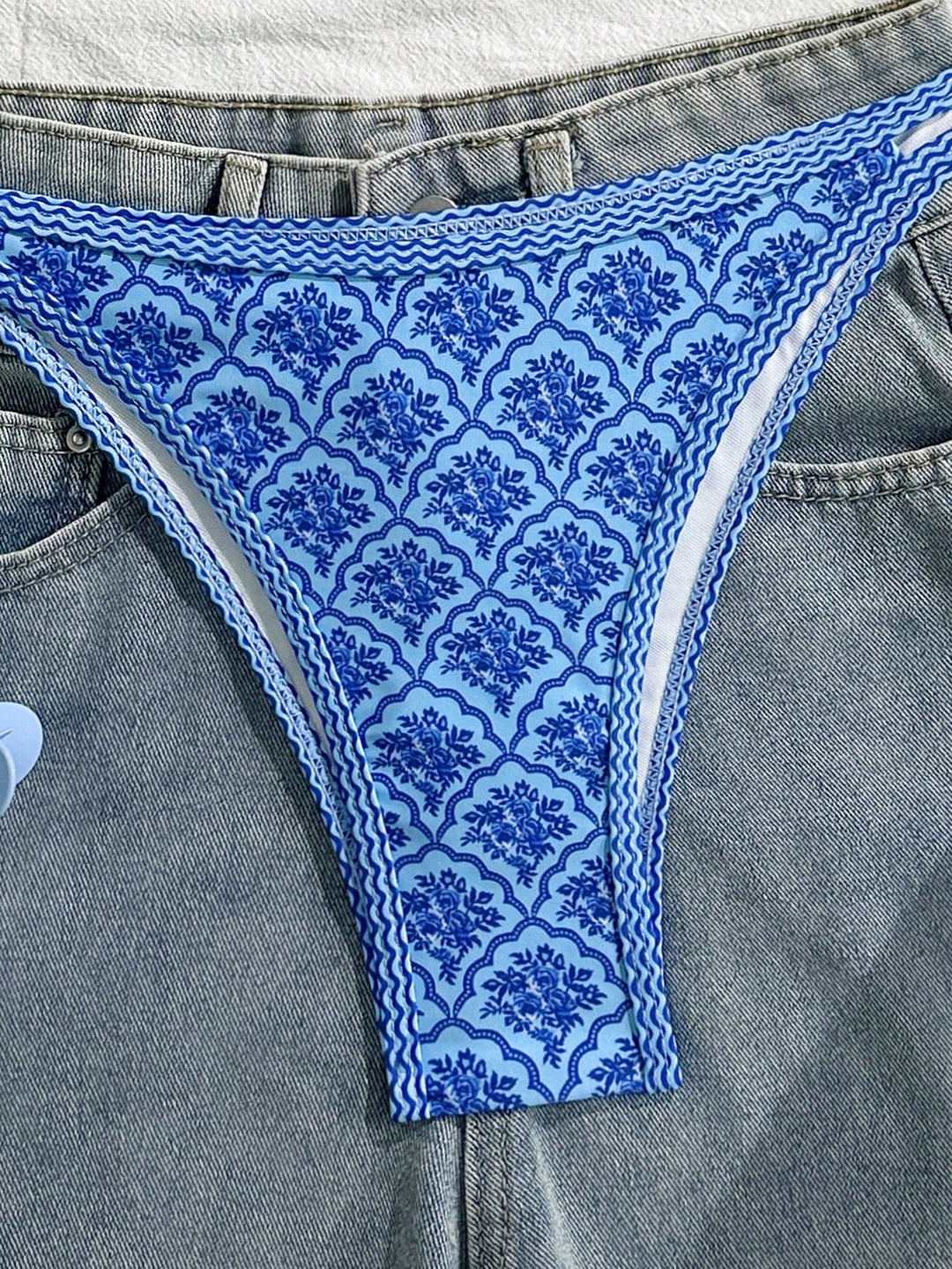 Set bikini SHEIN, albastru