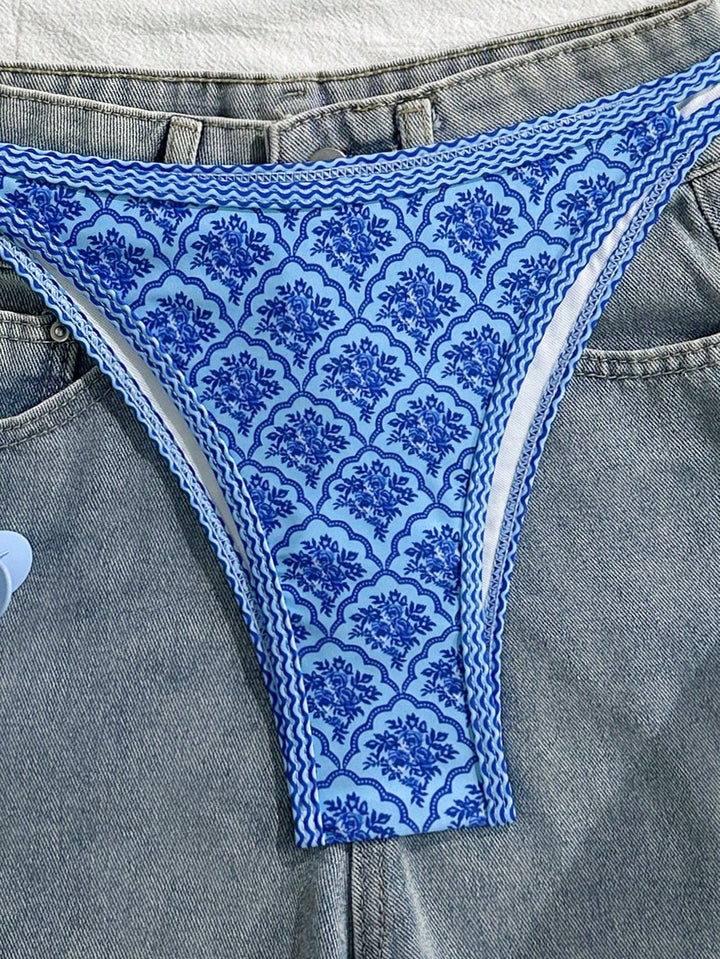 Set bikini SHEIN, albastru