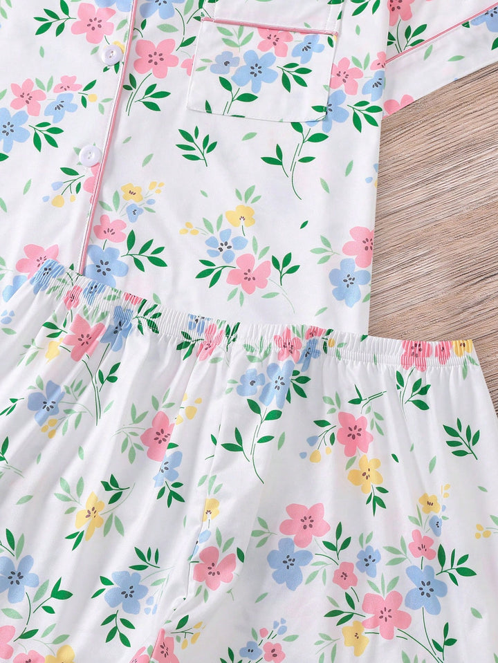 Compleu pijamale SHEIN, alb