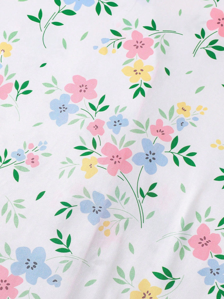 Compleu pijamale SHEIN, alb