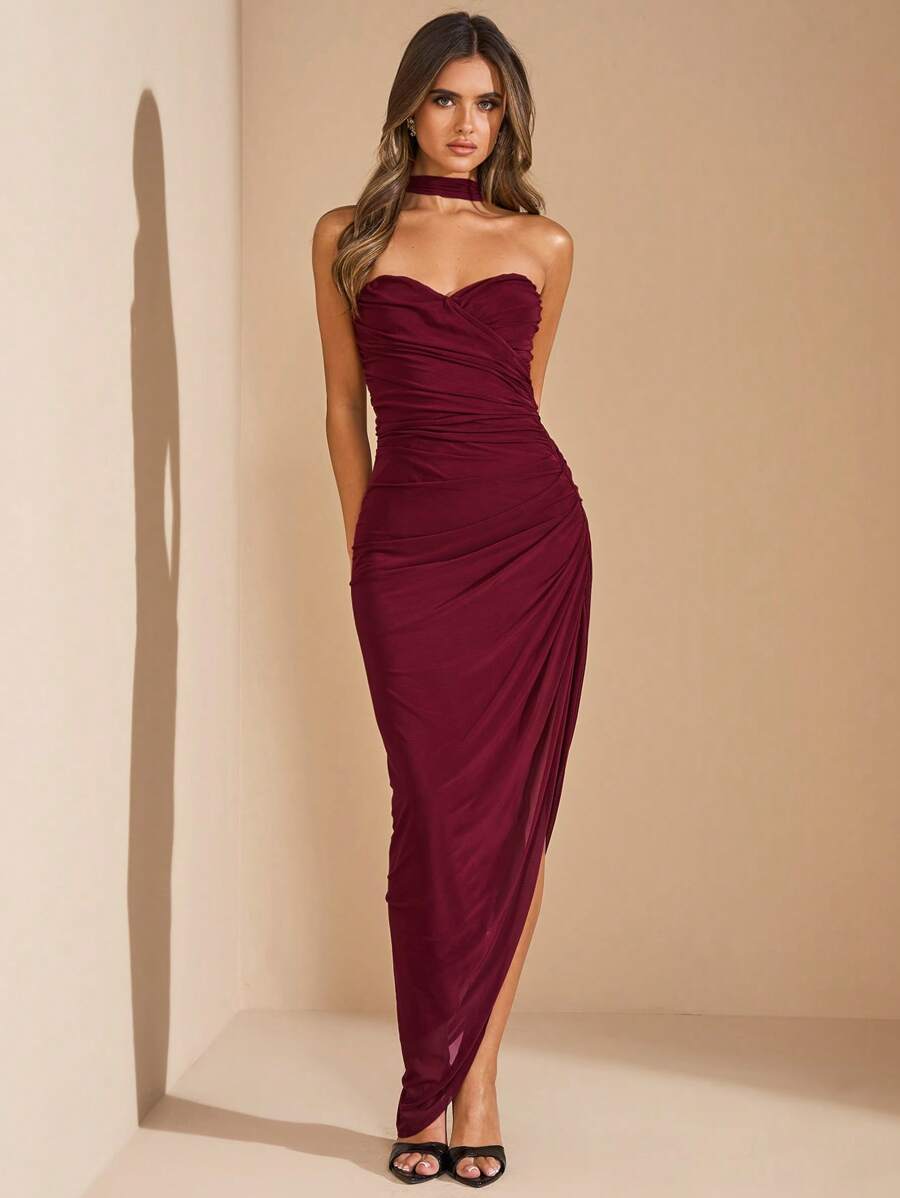Rochie maxi SHEIN, vișiniu
