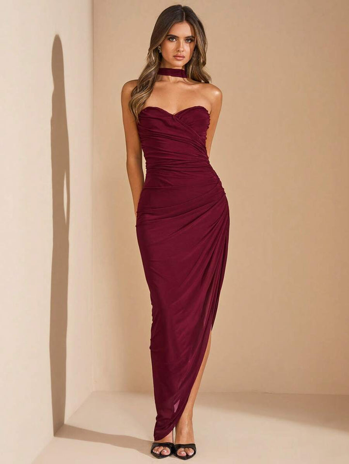 Rochie maxi SHEIN, vișiniu