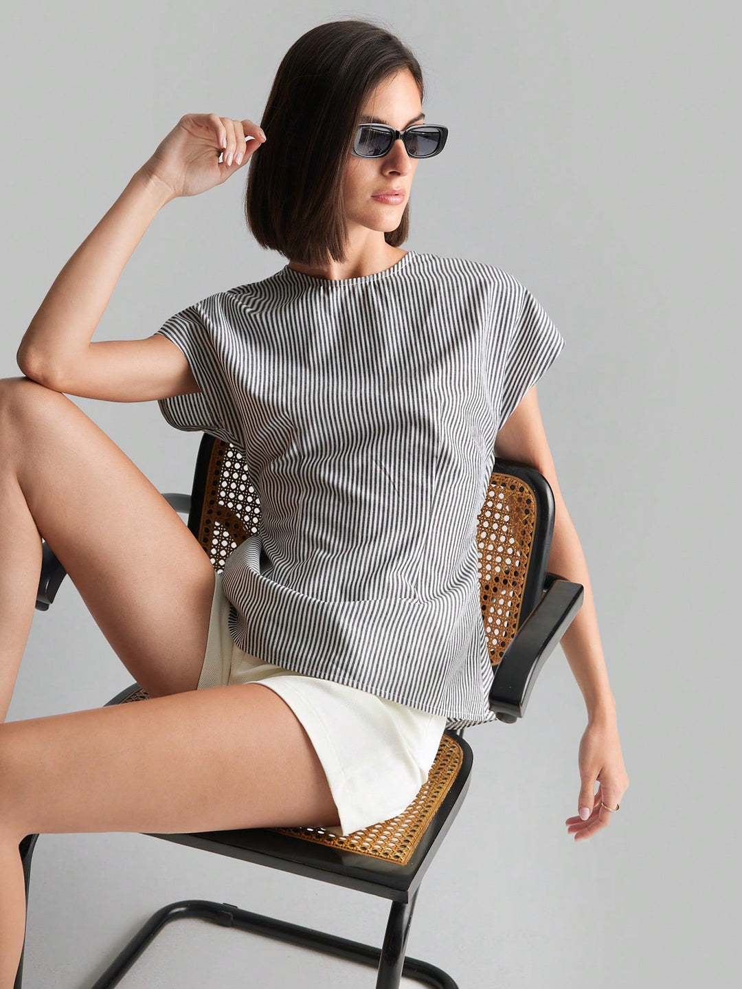 Top SHEIN, negru