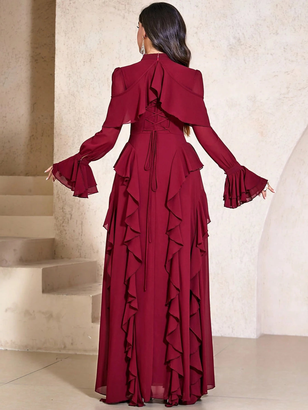Rochie maxi SHEIN, vișiniu