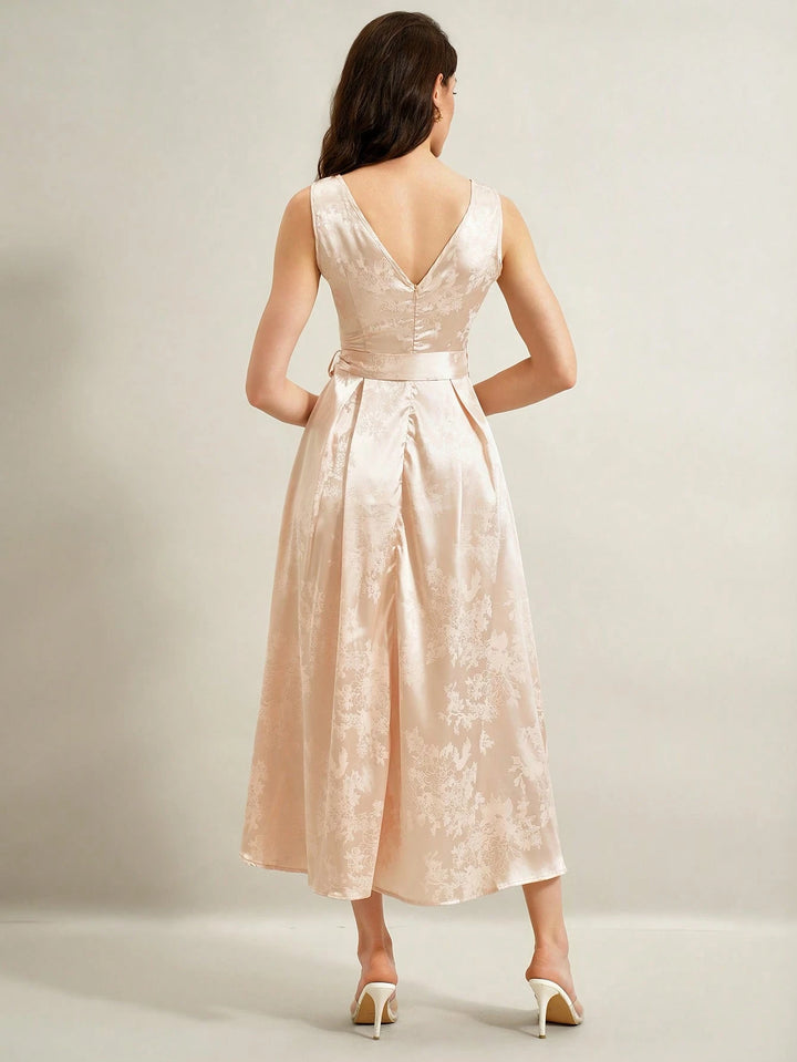 Rochie midi SHEIN, crem