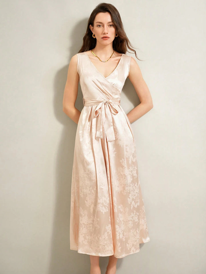 Rochie midi SHEIN, crem