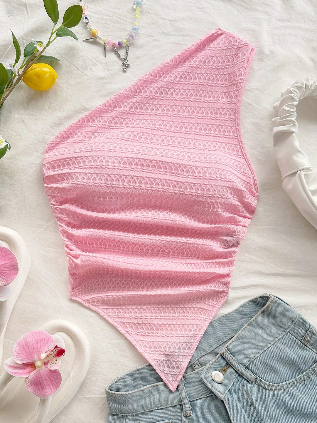 Shein top, rózsaszín