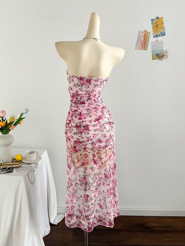 Rochie maxi SHEIN, mix culori