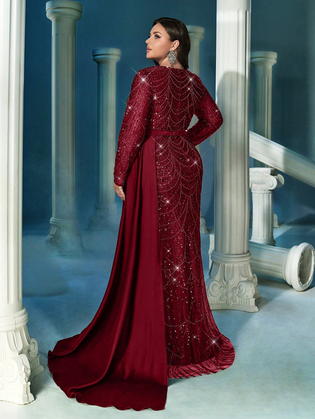 Rochie SHEIN, vișiniu