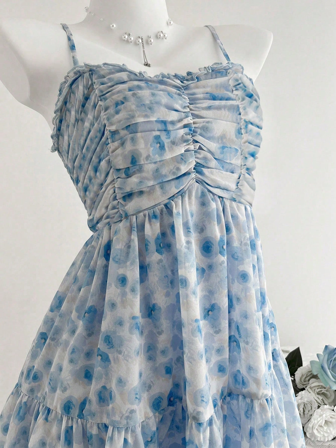 Rochie scurtă SHEIN, albastru