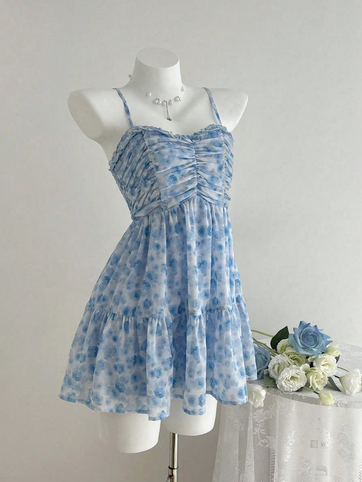 Rochie scurtă SHEIN, albastru