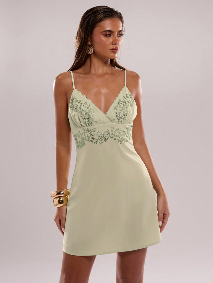 Rochie mini SHEIN, verde