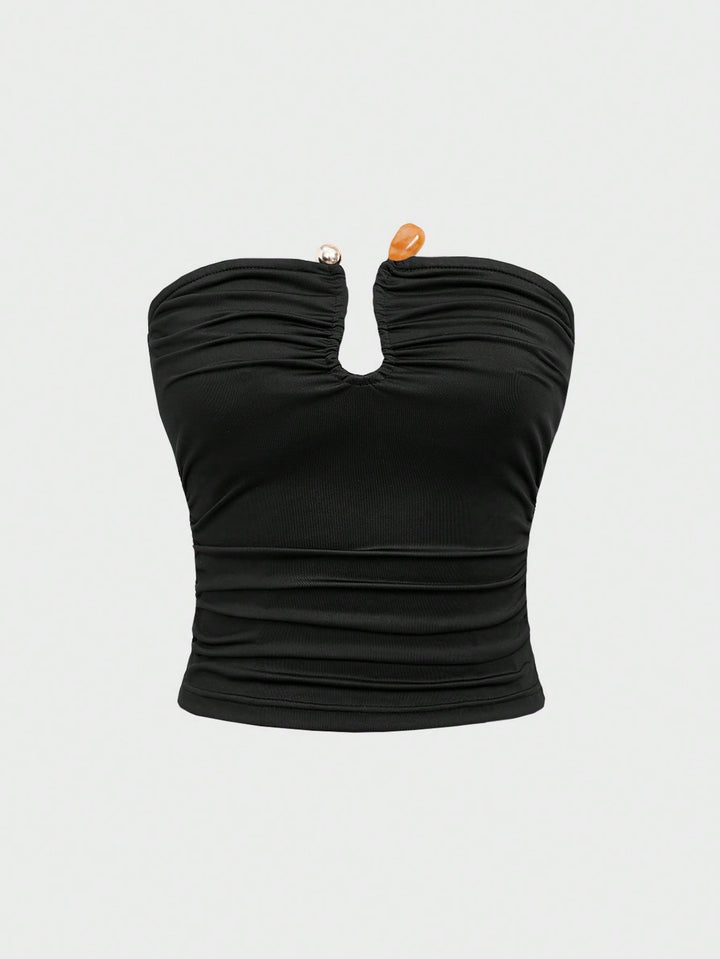 Top SHEIN, negru