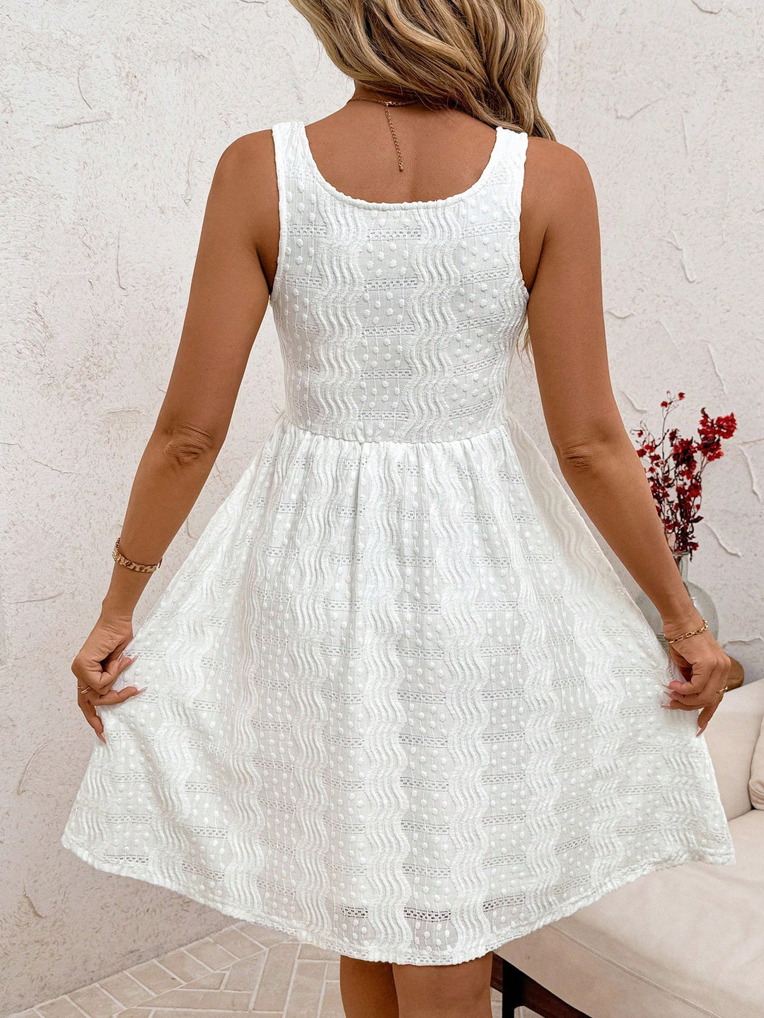 Rochie mini SHEIN, alb