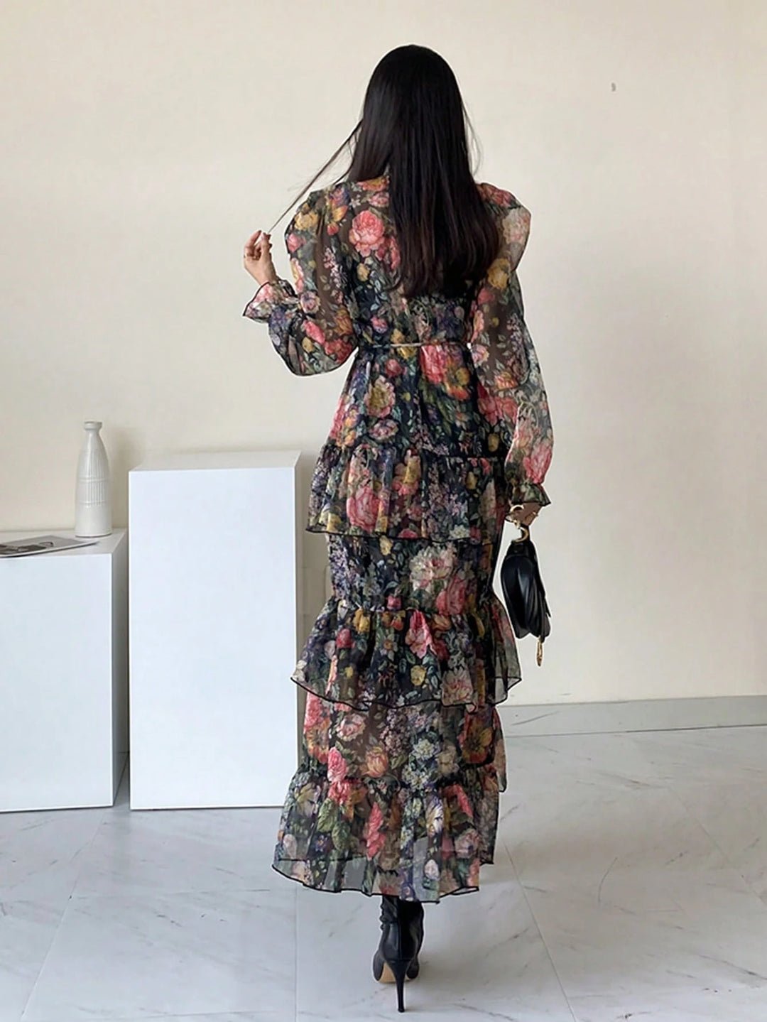 Rochie midi SHEIN, mix culori