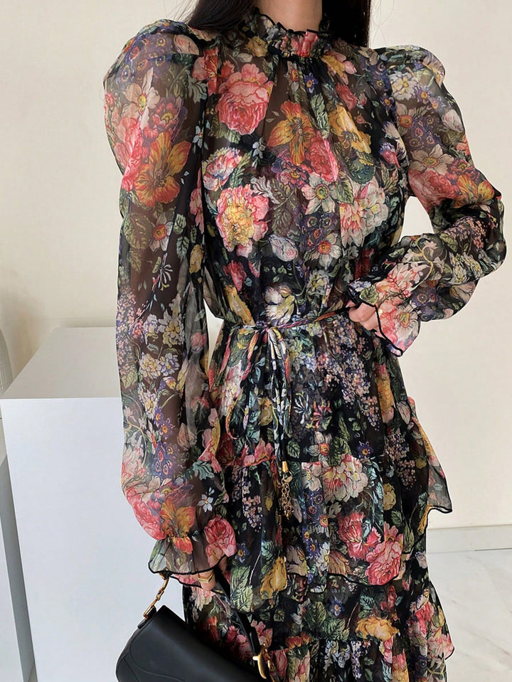 Rochie midi SHEIN, mix culori
