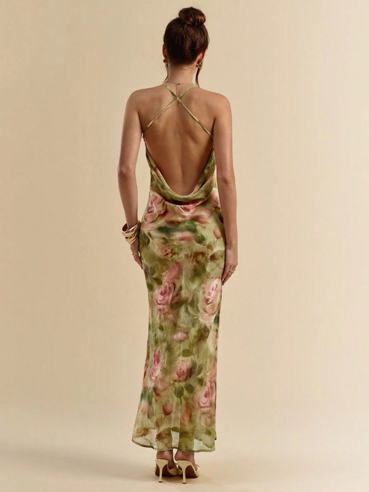 Rochie maxi SHEIN, mix culori