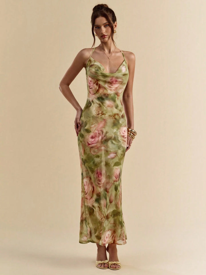Rochie maxi SHEIN, mix culori